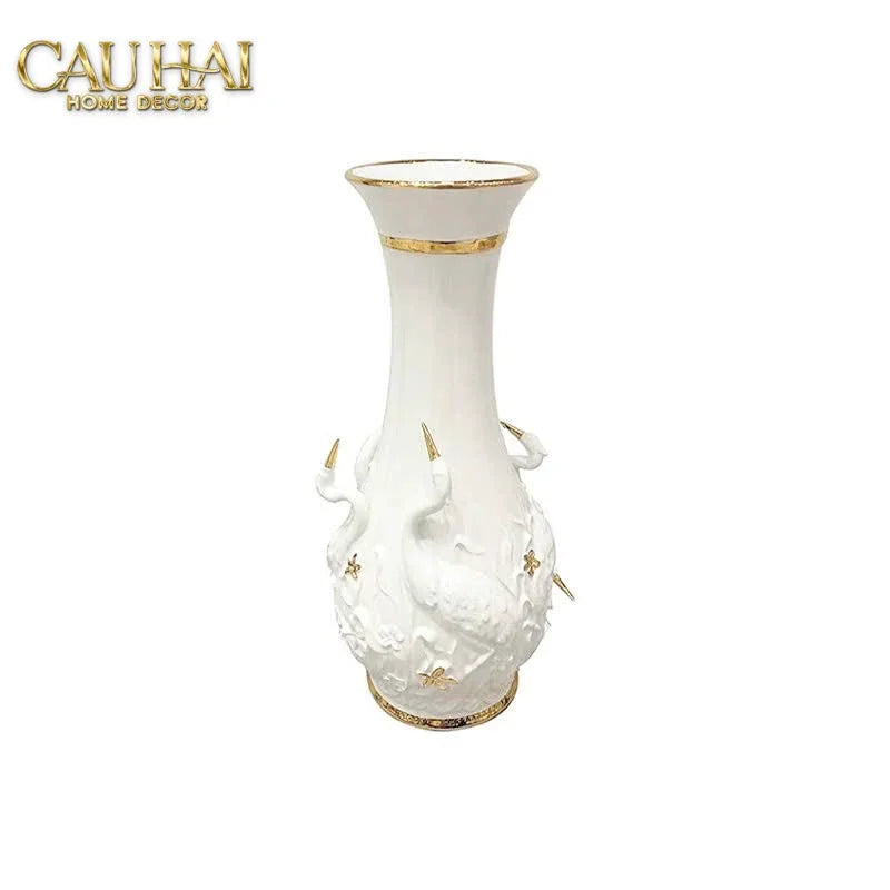 Maison Couture - Bình Hoa Thiên Nga - Odette Impériale Swan Princess Vase H31-BÌNH HOA-CẬU HAI HOME DECOR