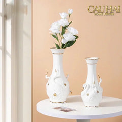 Maison Couture - Bình Hoa Thiên Nga - Odette Impériale Swan Princess Vase H31-BÌNH HOA-CẬU HAI HOME DECOR