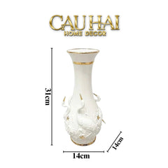 Maison Couture - Bình Hoa Thiên Nga - Odette Impériale Swan Princess Vase H31-BÌNH HOA-CẬU HAI HOME DECOR