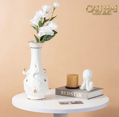 Maison Couture - Bình Hoa Thiên Nga - Odette Impériale Swan Princess Vase H31-BÌNH HOA-CẬU HAI HOME DECOR