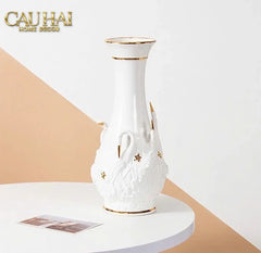 Maison Couture - Bình Hoa Thiên Nga - Odette Impériale Swan Princess Vase H31-BÌNH HOA-CẬU HAI HOME DECOR