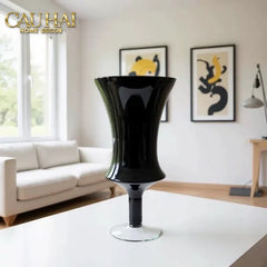 Maison Couture - Bình Hoa Thuỷ Tinh Colonne Noire Lacquered Glaze Vases-BÌNH HOA-CẬU HAI HOME DECOR
