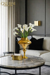 Maison Couture - Bình Hoa Thuỷ Tinh Mạ Vàng Calice d’Or Lacquered 40-BÌNH HOA-CẬU HAI HOME DECOR