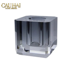 Maison Couture - Bình Lọ Hoa Pha Lê Lập Phương Savoir Ambre Cube Vase – Modern Cristalleries Block 10x10x10-BÌNH HOA-CẬU HAI HOME DECOR