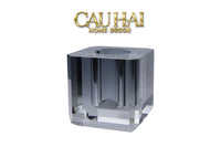 Maison Couture - Bình Lọ Hoa Pha Lê Lập Phương Savoir Ambre Cube Vase – Modern Cristalleries Block 10x10x10-BÌNH HOA-CẬU HAI HOME DECOR
