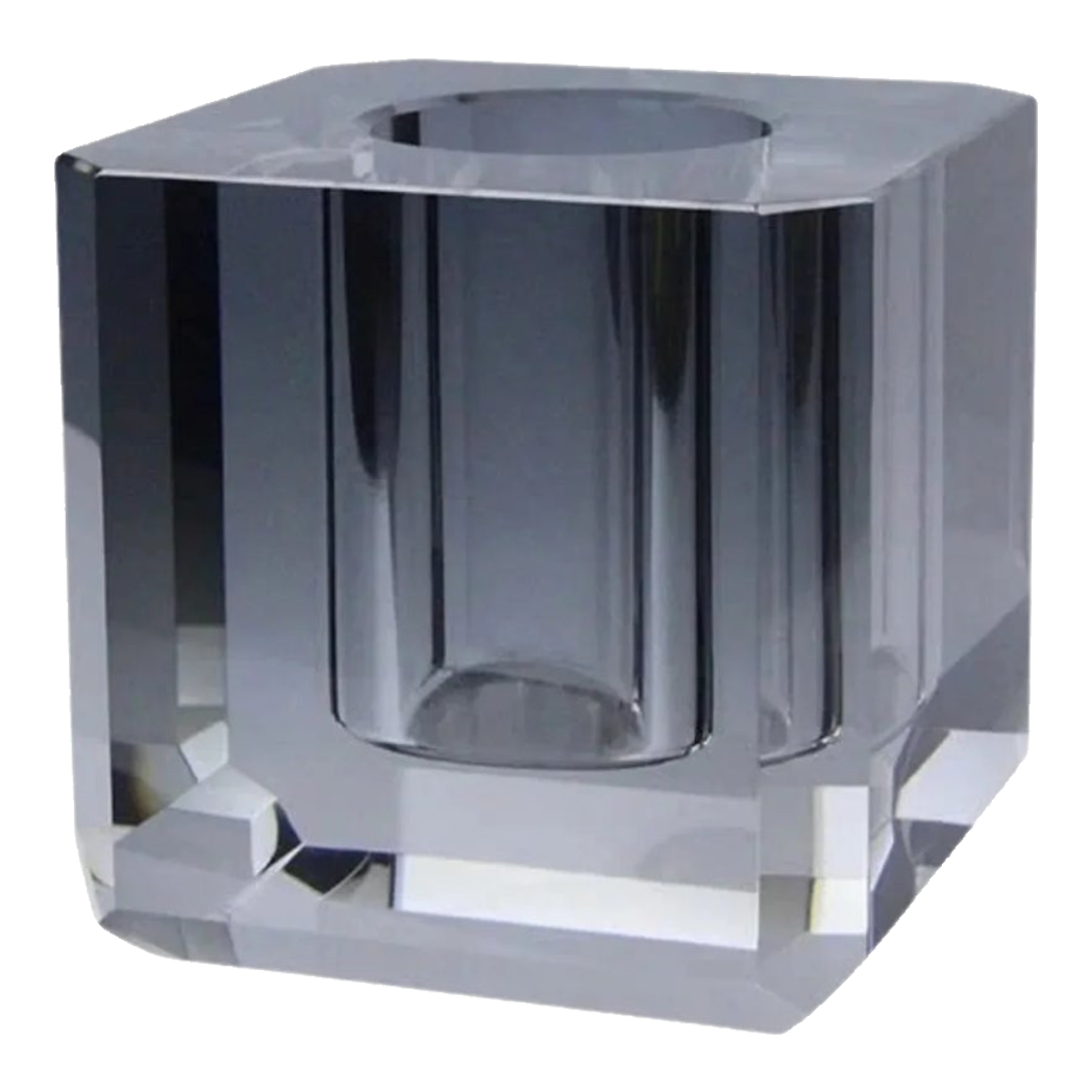 Maison Couture - Bình Lọ Hoa Pha Lê Lập Phương Savoir Ambre Cube Vase – Modern Cristalleries Block 10x10x10
