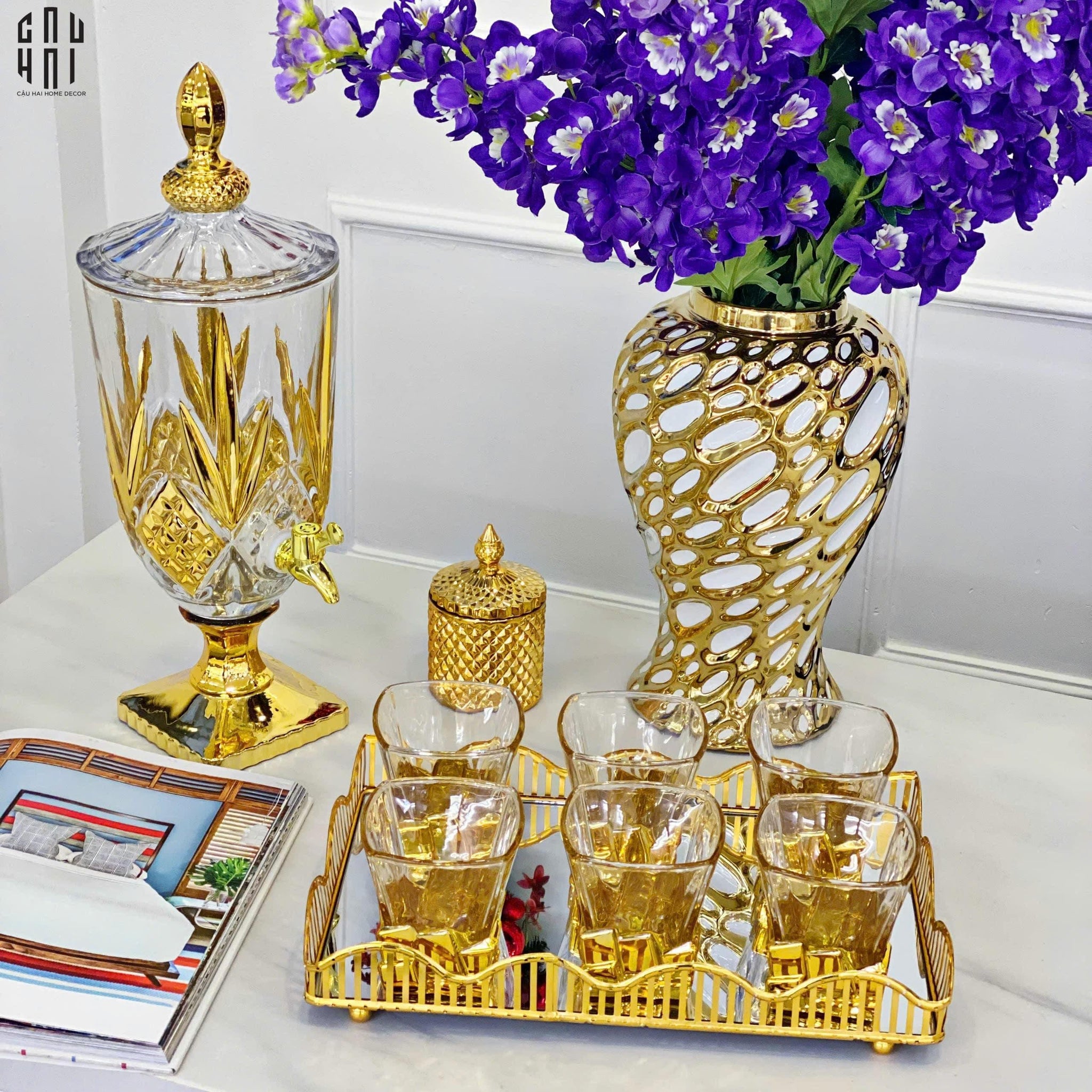 Maison Couture - Bình Rót Pha Lê Le Cristalleries Impérial Pitcher 13x47-BÌNH HOA-CẬU HAI HOME DECOR