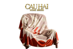 Maison Couture - Chăn Sofa Rouge l Velour Équestre Médaillon Velvet Blanket 150-CHĂN SOFA-CẬU HAI HOME DECOR