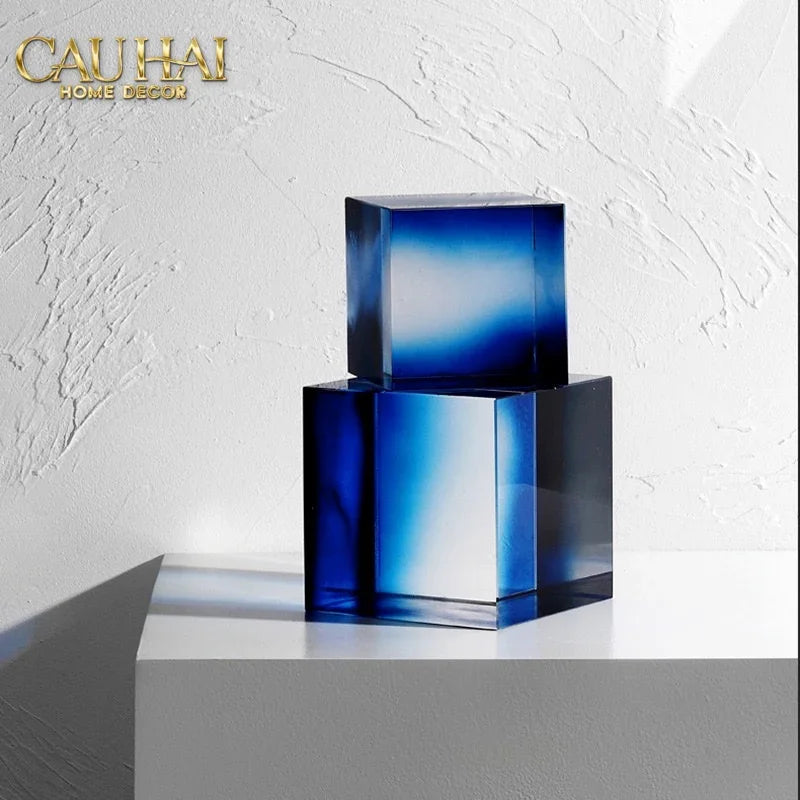 Maison Couture - Đế Đá Pha Lê Lập Phương Milky Way Cristalleries Stones Eight³ 8³-TƯỢNG TRANG TRÍ-CẬU HAI HOME DECOR