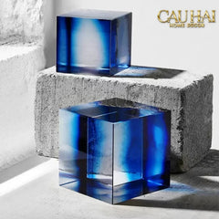 Maison Couture - Đế Đá Pha Lê Lập Phương Milky Way Cristalleries Stones Eight³ 8³-TƯỢNG TRANG TRÍ-CẬU HAI HOME DECOR