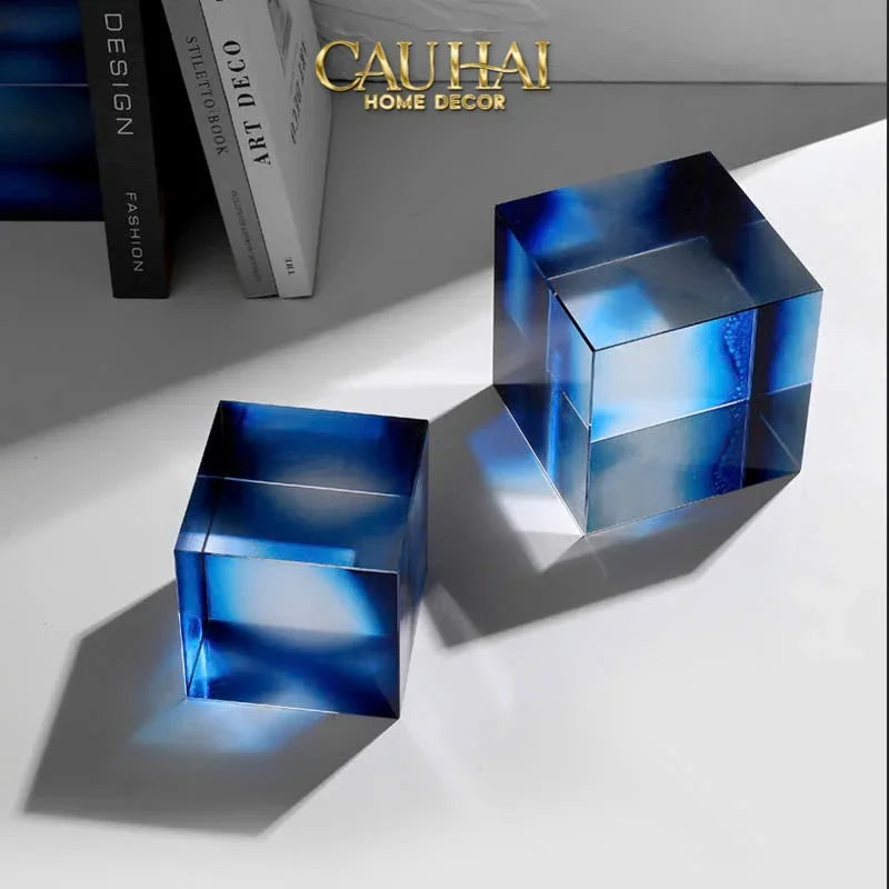 Maison Couture - Đế Đá Pha Lê Lập Phương Milky Way Cristalleries Stones Eight³ 8³-TƯỢNG TRANG TRÍ-CẬU HAI HOME DECOR