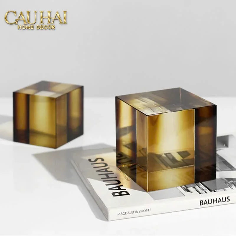 Maison Couture - Đế Đá Pha Lê Lập Phương Milky Way Cristalleries Stones Eight³ 8³-TƯỢNG TRANG TRÍ-CẬU HAI HOME DECOR
