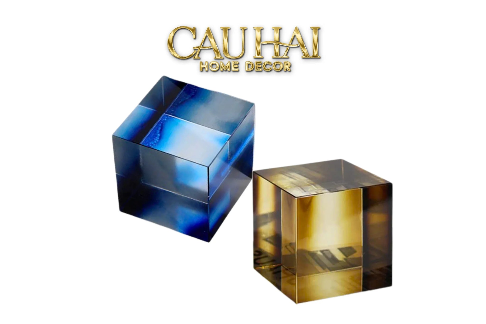 Maison Couture - Đế Đá Pha Lê Lập Phương Milky Way Cristalleries Stones Eight³ 8³-TƯỢNG TRANG TRÍ-CẬU HAI HOME DECOR