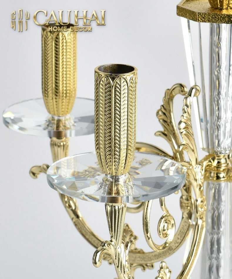 Maison Couture - Đế Nến Pha Lê Cristalleries Versailles Chanderlier H47-ĐẾ NẾN-CẬU HAI HOME DECOR