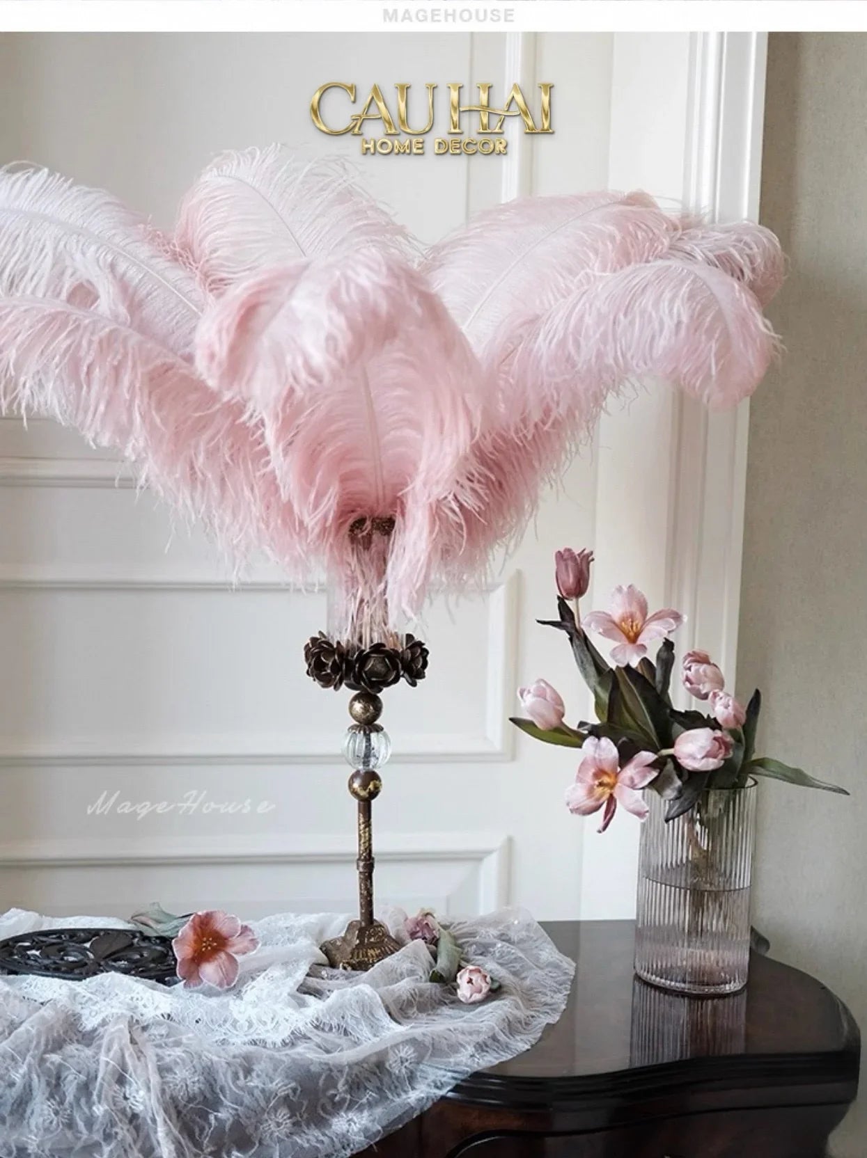 Maison Couture – Đế Nến Rustic Stephane Antique D’Or-ĐẾ NẾN-CẬU HAI HOME DECOR