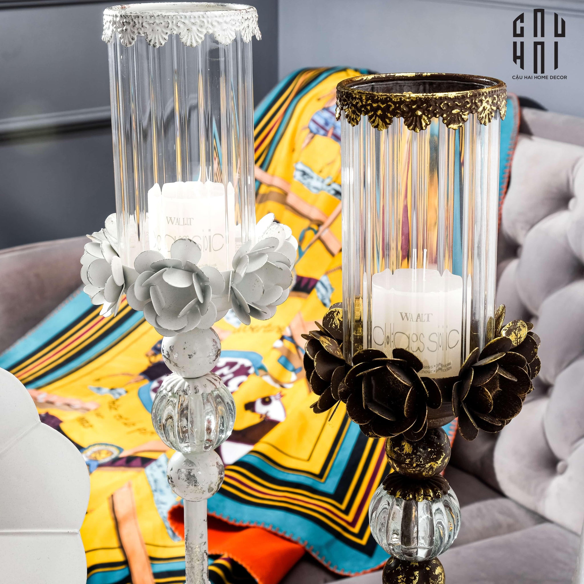 Maison Couture – Đế Nến Rustic Stephane Antique D’Or-CẬU HAI HOME DECOR