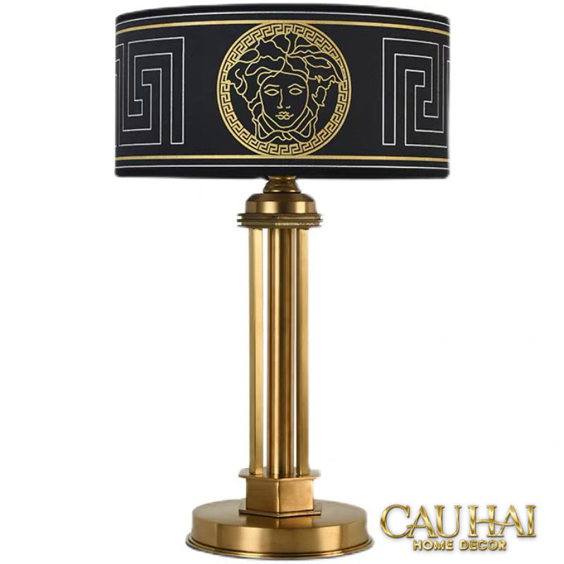 Maison Couture - Đèn Bàn Brasson Signature Medusa Noir 30x30x50-ĐÈN BÀN-CẬU HAI HOME DECOR
