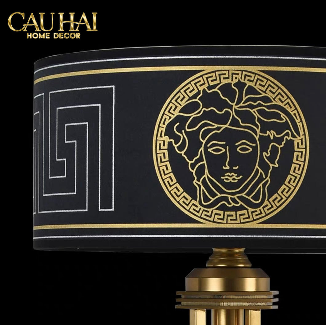Maison Couture - Đèn Bàn Brasson Signature Medusa Noir 30x30x50-ĐÈN BÀN-CẬU HAI HOME DECOR