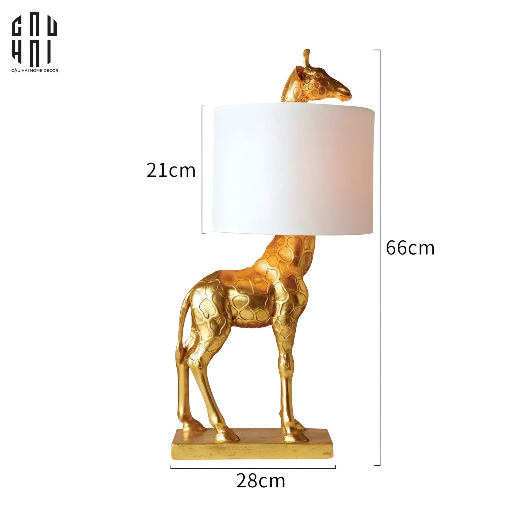 Maison Couture - - Đèn Bàn Gilded Giraffe Zébre Madagascar Lamp 66-CẬU HAI HOME DECOR