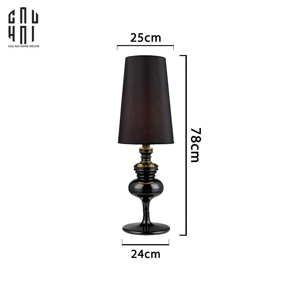 Maison Couture - Đèn Bàn Iconique Allure Matte Black Andrew Table Lamp-CẬU HAI HOME DECOR