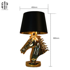 Maison Couture - Đèn Ngủ Bàn Golden Pegasus Allure Équestre Side Table Lamp 42x78-CẬU HAI HOME DECOR