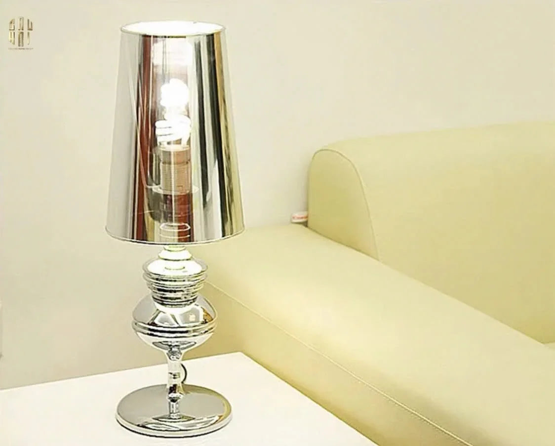 Maison Couture - Đèn Ngủ Để Bàn Andrew Platinum Side Table Lamp H78-CẬU HAI HOME DECOR