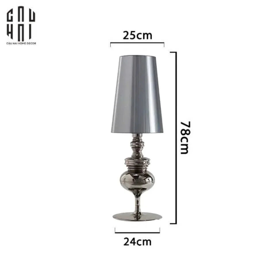 Maison Couture - Đèn Ngủ Để Bàn Andrew Platinum Side Table Lamp H78-CẬU HAI HOME DECOR