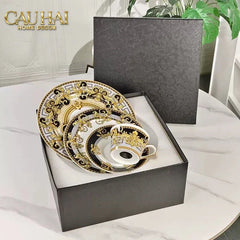 Maison Couture - Đĩa 2 Tầng Black Barocco Prestige Gala VS Étagère-SET CHÉN DĨA-CẬU HAI HOME DECOR