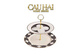 Maison Couture - Đĩa 2 Tầng Château Étagère Clover Signature – L’Atelier Rayé Deux Niveaux-SET CHÉN DĨA-CẬU HAI HOME DECOR