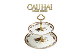 Maison Couture - Đĩa 2 Tầng Legacy Étagère Équestre Héritage – Deux Niveaux-SET CHÉN DĨA-CẬU HAI HOME DECOR