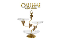 Maison Couture - Đĩa 3 Tầng Présentoir à Raisin Triptyque Niveaux Ritual Of Dionysus Centerpiece H48-SET CHÉN DĨA-CẬU HAI HOME DECOR