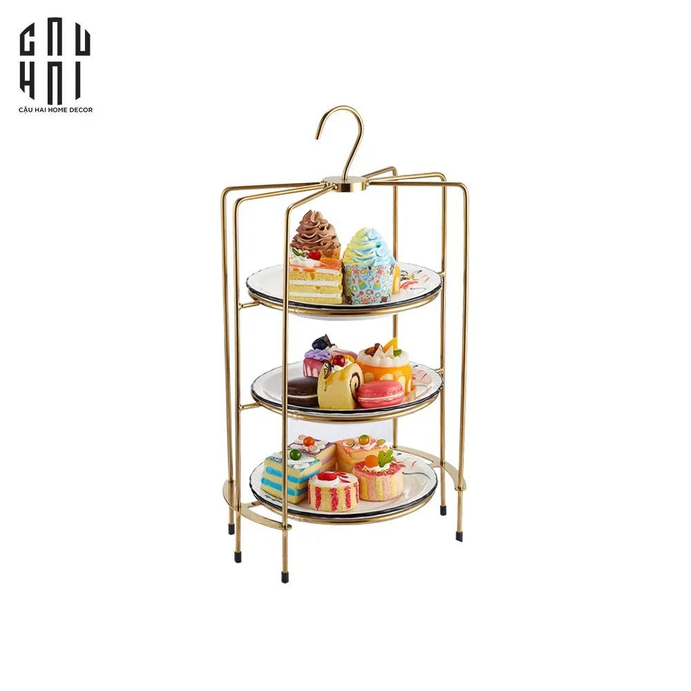 Maison Couture - Đĩa Bánh 3 Tầng Imperia Étagère-SET CHÉN DĨA-CẬU HAI HOME DECOR