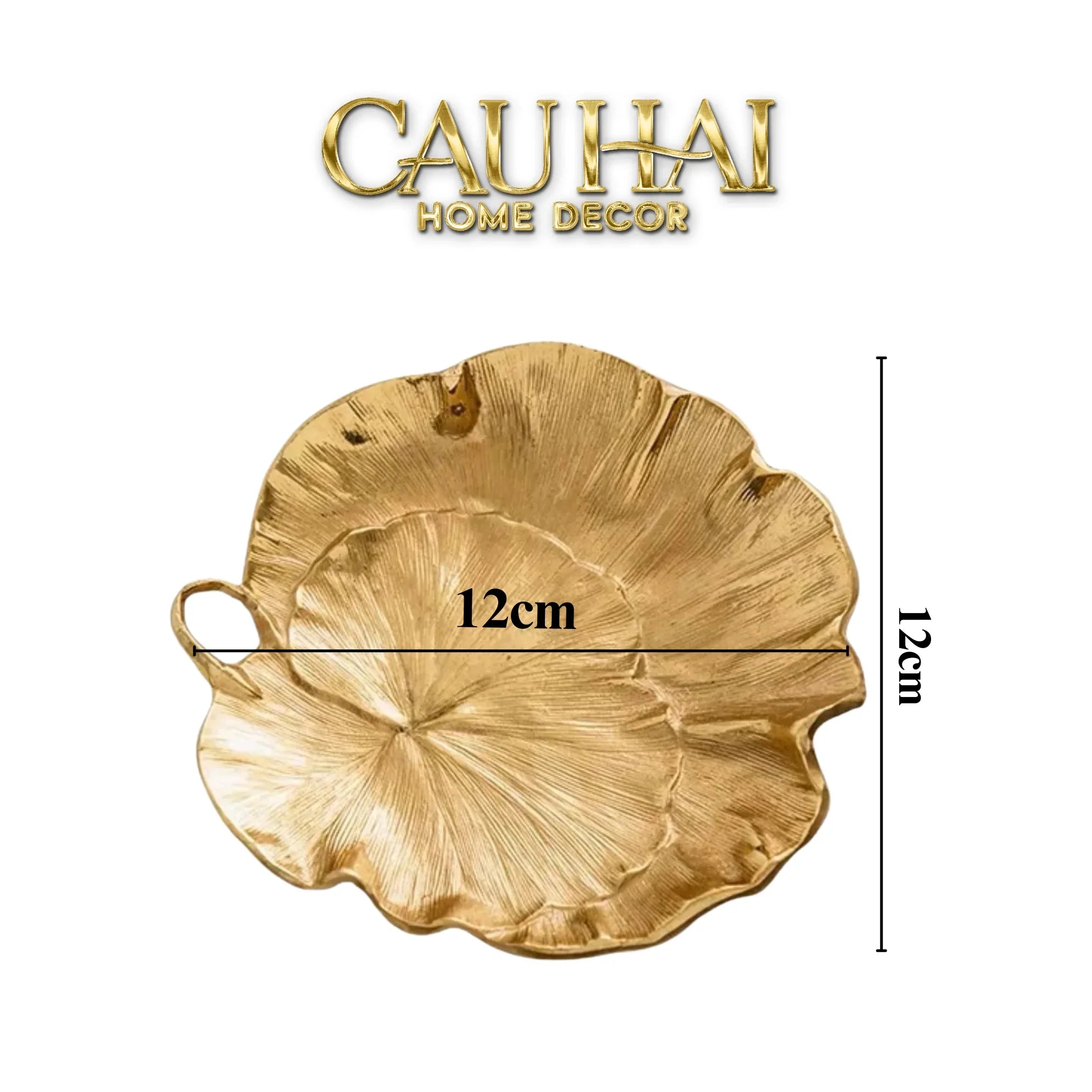 Maison Couture - Đĩa Đồng Lotus D'Or-CẬU HAI HOME DECOR