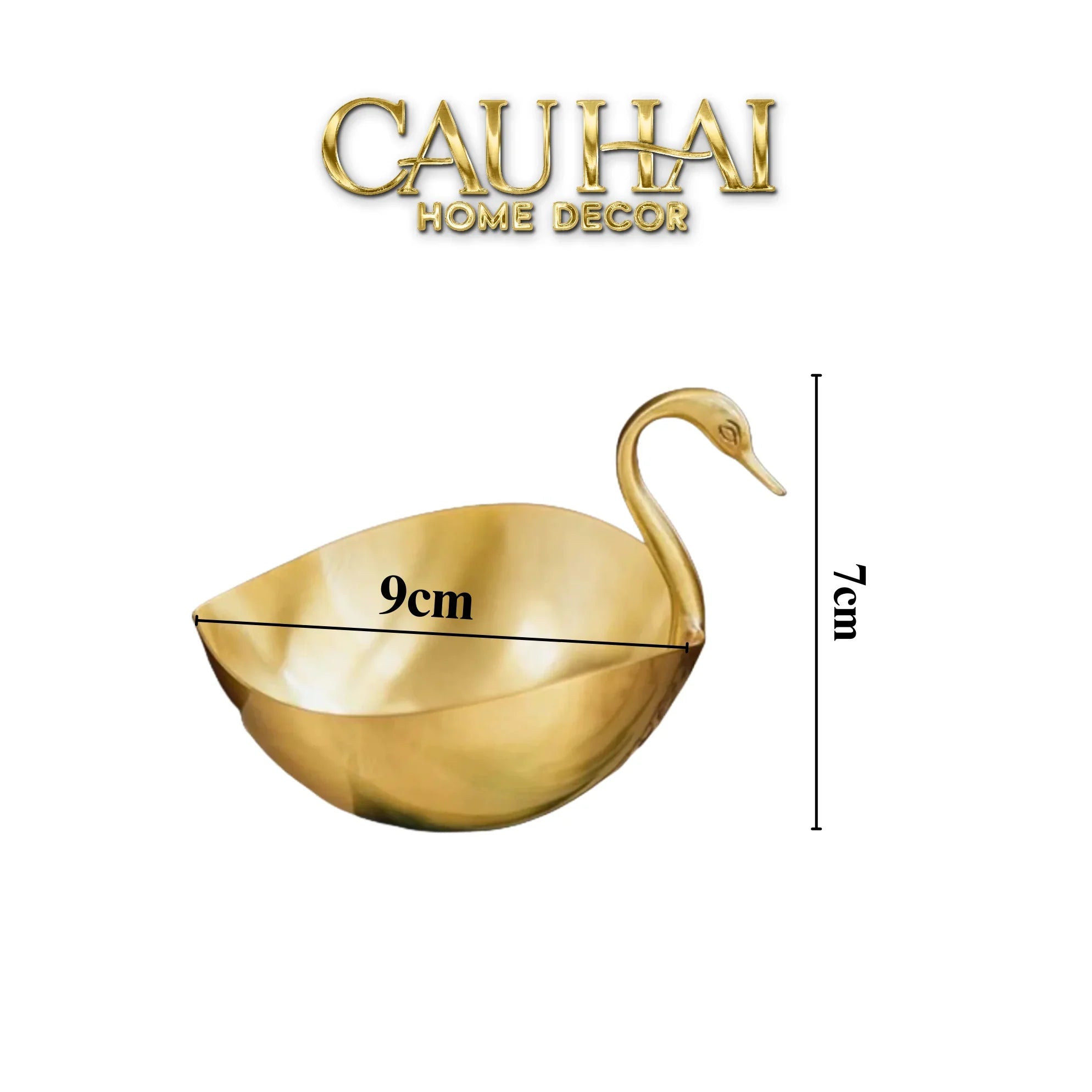 Maison Couture - Đĩa Đồng Thiên Nga - Swan D'Or Brass Bowl-SET CHÉN DĨA-CẬU HAI HOME DECOR