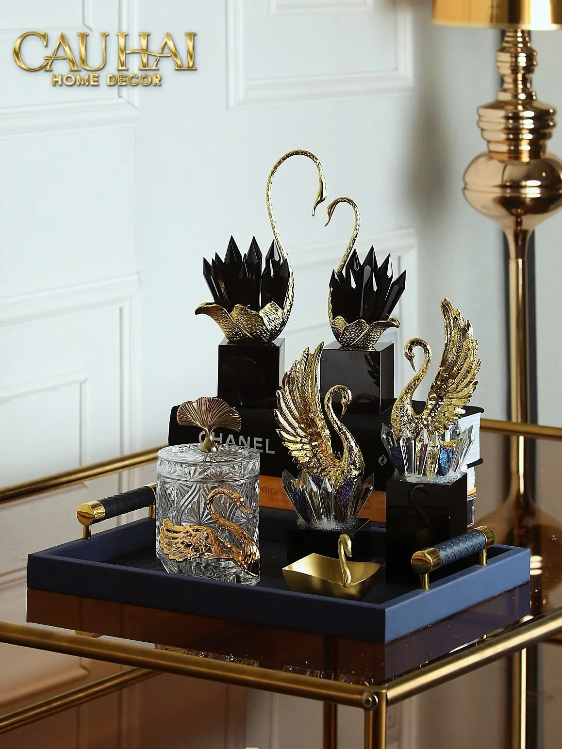 Maison Couture - Đĩa Đồng Thiên Nga - Swan D'Or Brass Bowl-SET CHÉN DĨA-CẬU HAI HOME DECOR