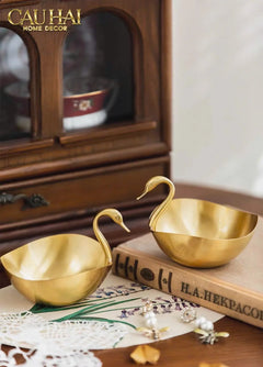 Maison Couture - Đĩa Đồng Thiên Nga - Swan D'Or Brass Bowl-SET CHÉN DĨA-CẬU HAI HOME DECOR