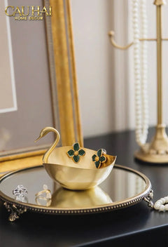 Maison Couture - Đĩa Đồng Thiên Nga - Swan D'Or Brass Bowl-SET CHÉN DĨA-CẬU HAI HOME DECOR