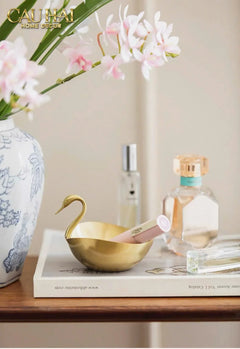 Maison Couture - Đĩa Đồng Thiên Nga - Swan D'Or Brass Bowl-SET CHÉN DĨA-CẬU HAI HOME DECOR