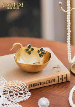 Maison Couture - Đĩa Đồng Thiên Nga - Swan D'Or Brass Bowl-SET CHÉN DĨA-CẬU HAI HOME DECOR