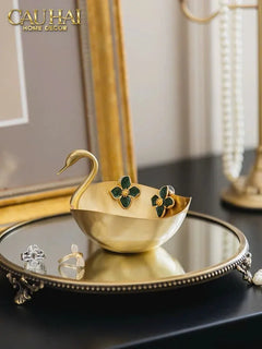 Maison Couture - Đĩa Đồng Thiên Nga - Swan D'Or Brass Bowl-SET CHÉN DĨA-CẬU HAI HOME DECOR