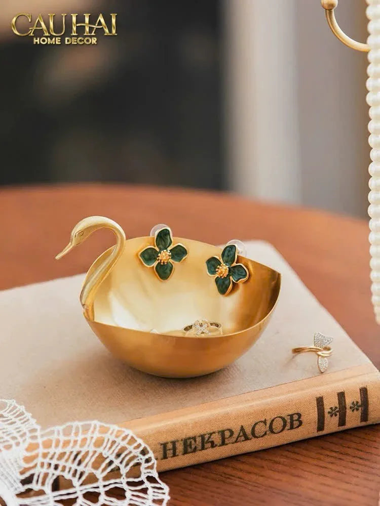 Maison Couture - Đĩa Đồng Thiên Nga - Swan D'Or Brass Bowl-SET CHÉN DĨA-CẬU HAI HOME DECOR