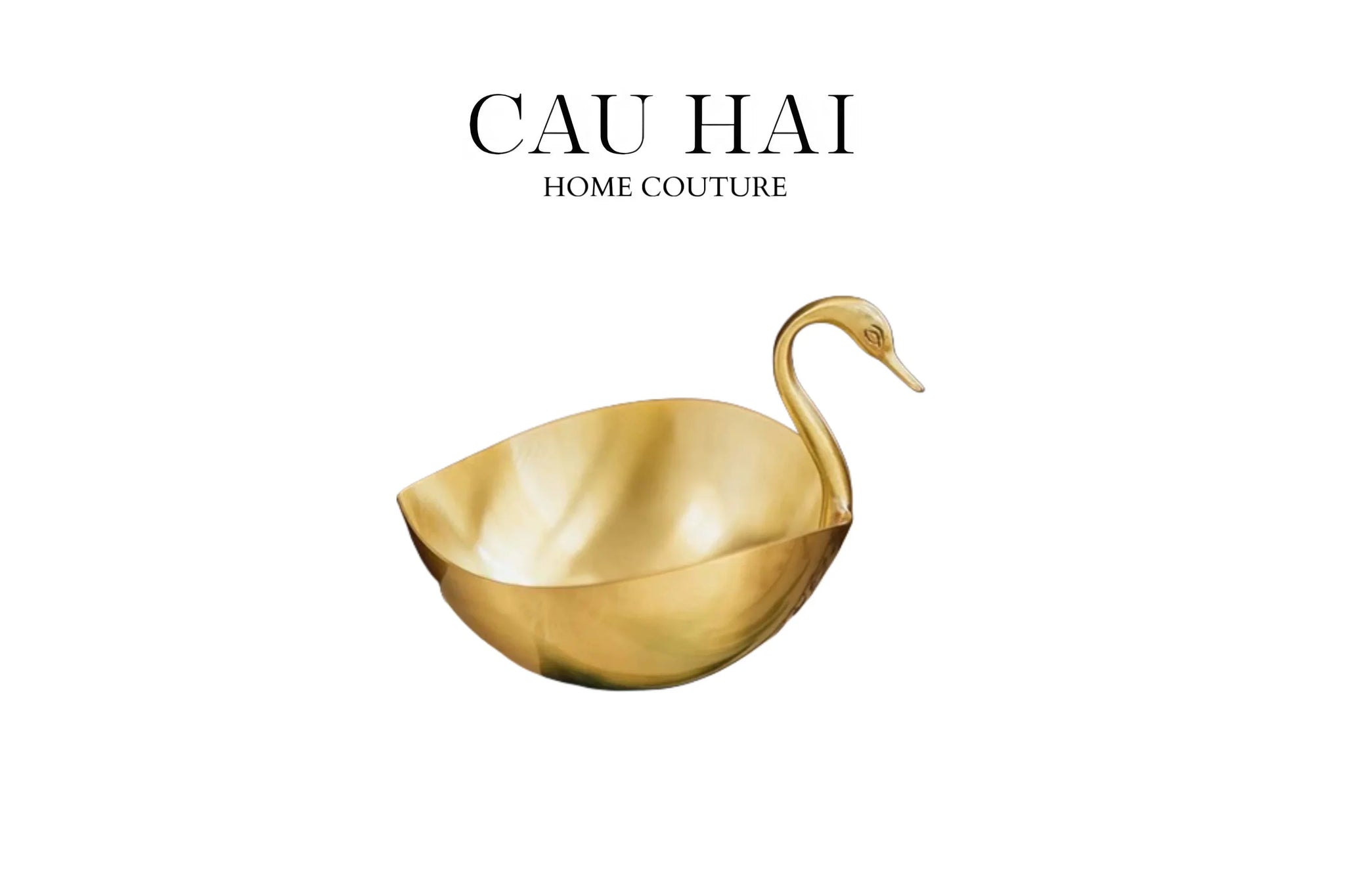 Maison Couture - Đĩa Đồng Thiên Nga - Swan D'Or Brass Bowl-SET CHÉN DĨA-CẬU HAI HOME DECOR