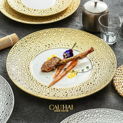 Maison Couture - Đĩa Lót Golden Bubble Dinner 31 - Ss25-SET CHÉN DĨA-CẬU HAI HOME DECOR