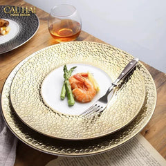Maison Couture - Đĩa Lót Golden Bubble Dinner 31 - Ss25-SET CHÉN DĨA-CẬU HAI HOME DECOR