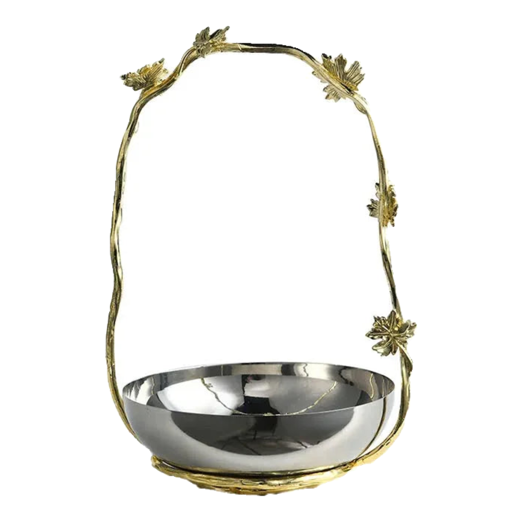 Maison Couture - Đĩa Trái Cây Elysian Platinum Canary In Bloom 22x33