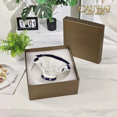 Maison Couture - Đĩa Trái Cây Belle Vie Luxe Blanc & Bleu Minuit Signature Fluid Plateau-SET CHÉN DĨA-CẬU HAI HOME DECOR