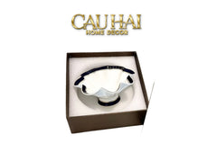Maison Couture - Đĩa Trái Cây Belle Vie Luxe Blanc & Bleu Minuit Signature Fluid Plateau-SET CHÉN DĨA-CẬU HAI HOME DECOR