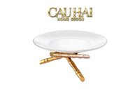 Maison Couture - Đĩa Trái Cây Khay Triptyque Golden Bamboo Decorative Trays-KHAY TRANG TRÍ-CẬU HAI HOME DECOR