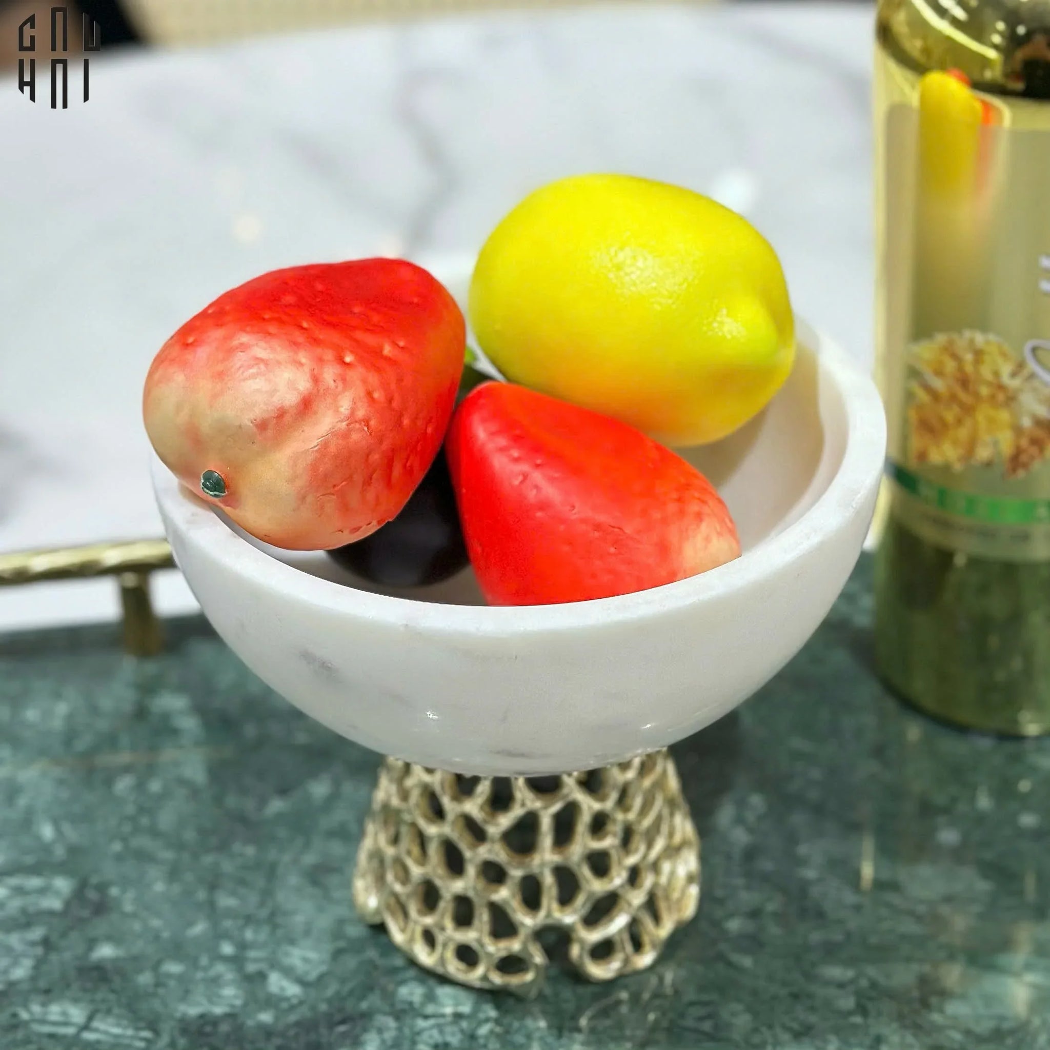 Maison Couture - Đĩa Trái Cây Marble Stone Fruit Bowl - Arthur Prime Size L-CẬU HAI HOME DECOR