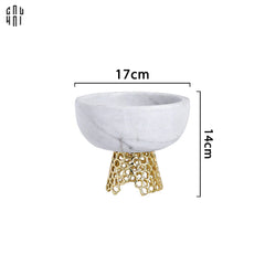 Maison Couture - Đĩa Trái Cây Marble Stone Fruit Bowl - Arthur Prime Size M 14x17-SET CHÉN DĨA-CẬU HAI HOME DECOR